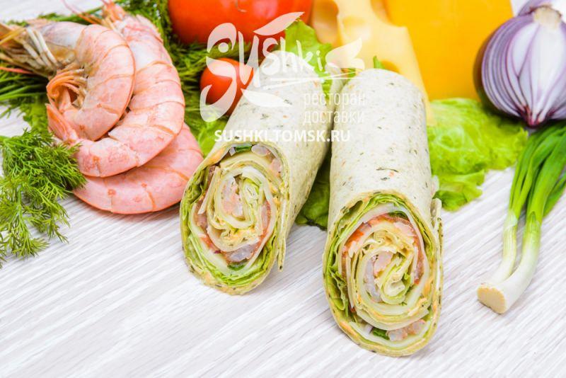 СЕНДВИЧ-РОЛЛ С КРЕВЕТКОЙ