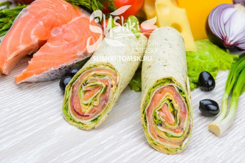 СЕНДВИЧ-РОЛЛ С ЛОСОСЕМ