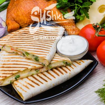 КЕСАДИЛЬЯ С КУРИЦЕЙ